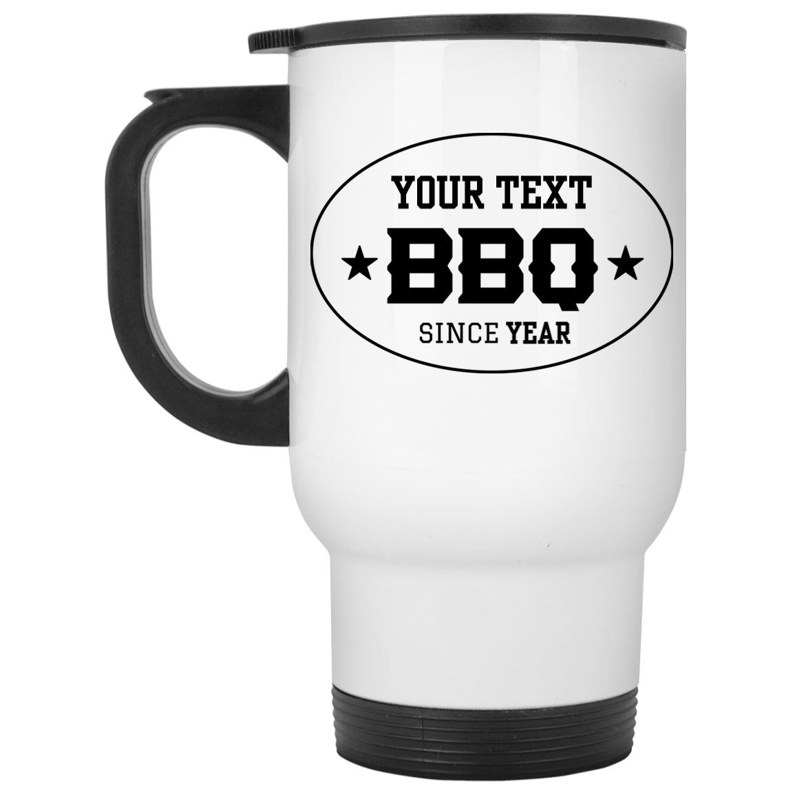 BBQ Label Travel Mug